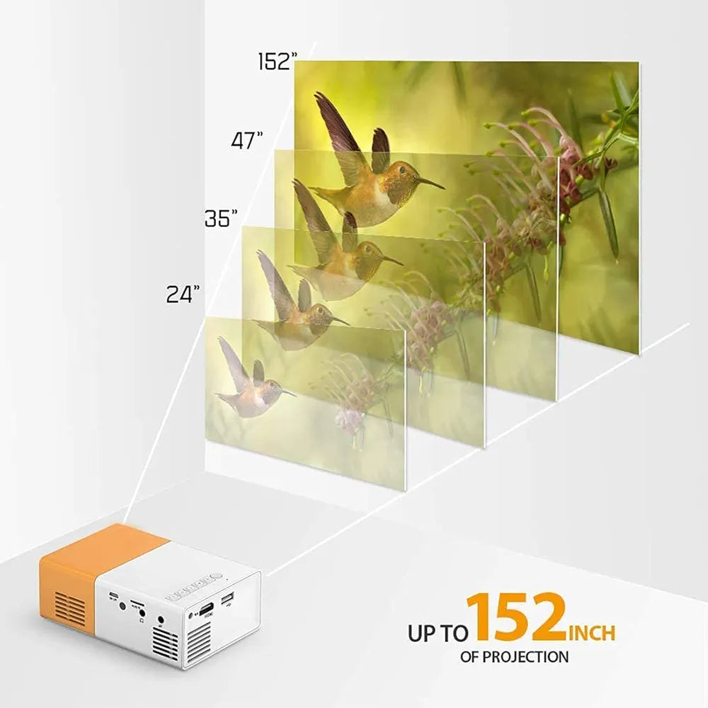 LumiView™ Mini HD Portable Projector